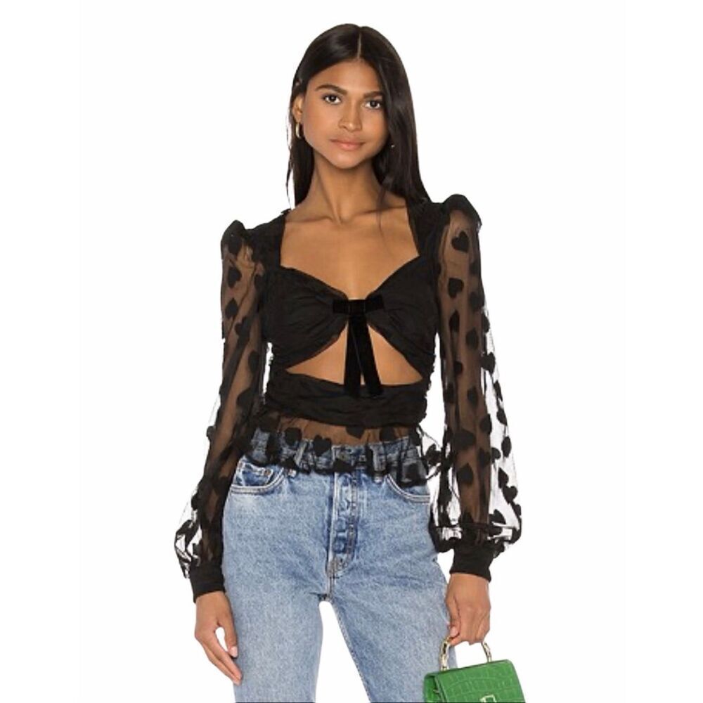 LPA vittoria lace cut-out top Medium